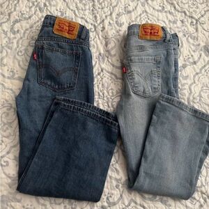 Levi's Dark and Light Blue Jeans Pair